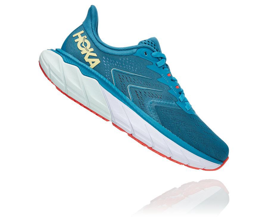 Hoka One One Løbesko Dame - Arahi 5 - Blå/Hvide - 301784UMN